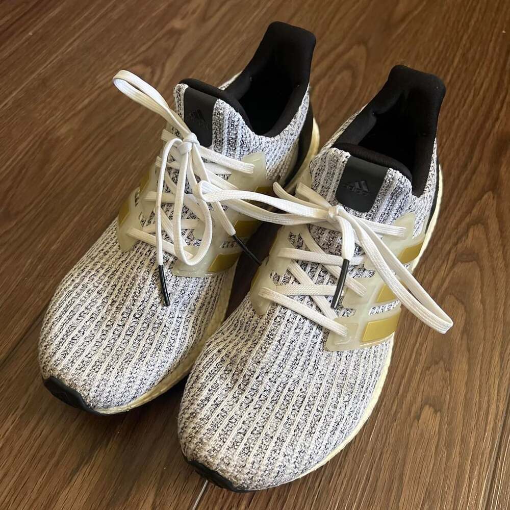 Adidas Ultra Boost 2020 White/Grey Speckled Knit Running Shoes